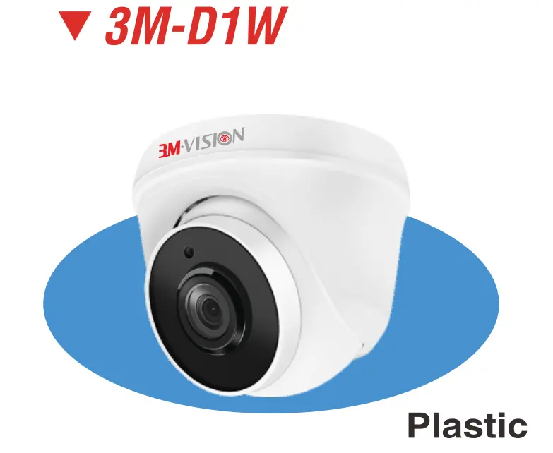 3M Vision 3M-D1W 2MP AHD/TVI/CVI Turret Camera